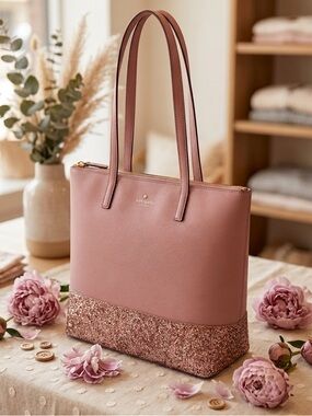 Kate Spade Greta Court Penny Tote - Dusty Peony 🌸